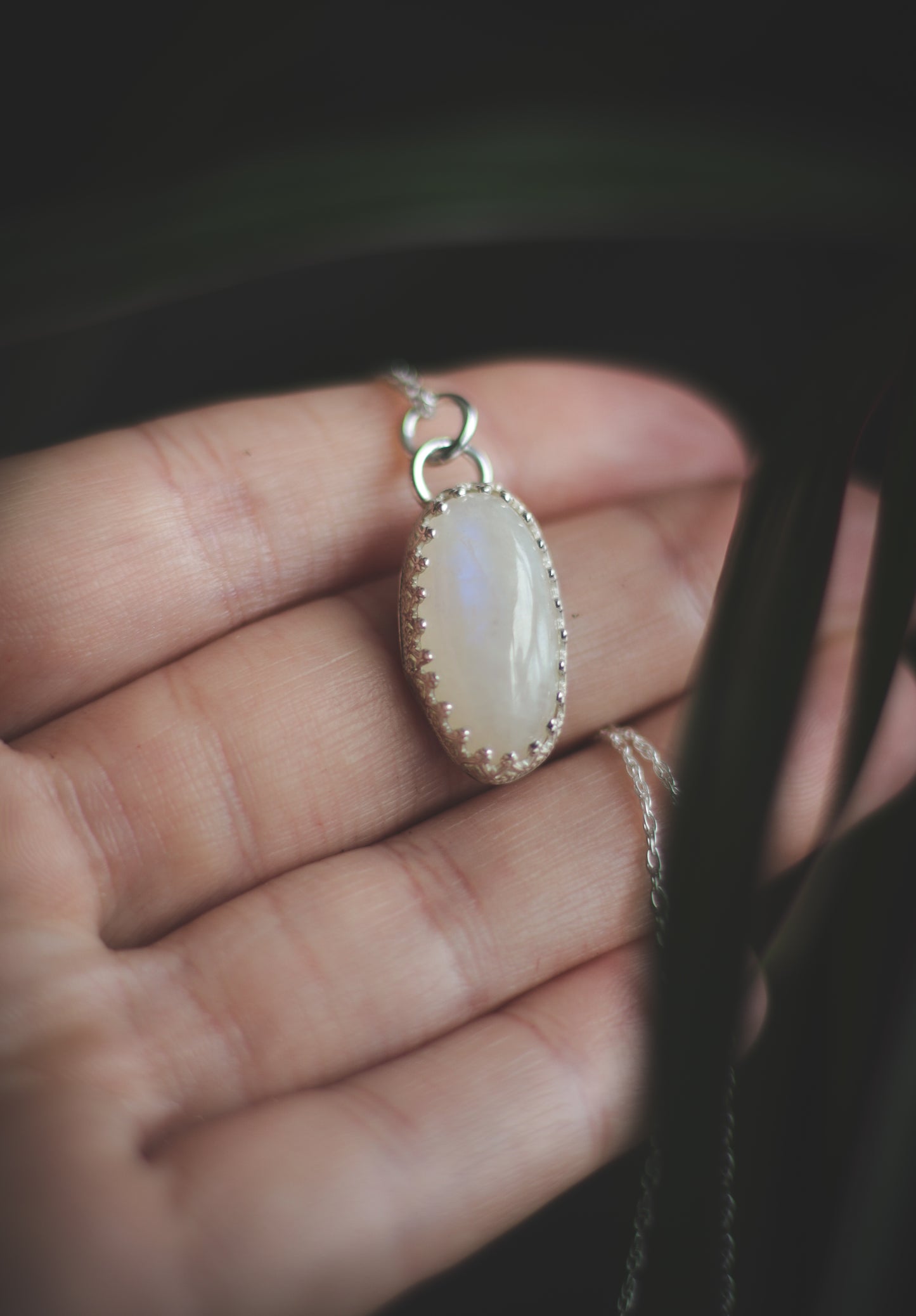 Moonstone necklace