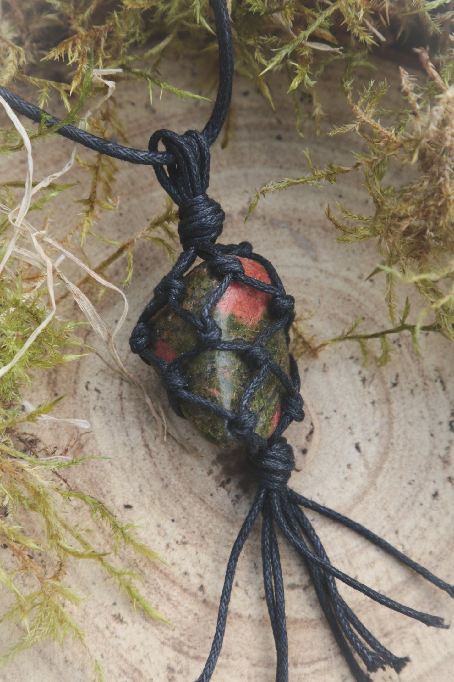 Unakite tumblestone necklace