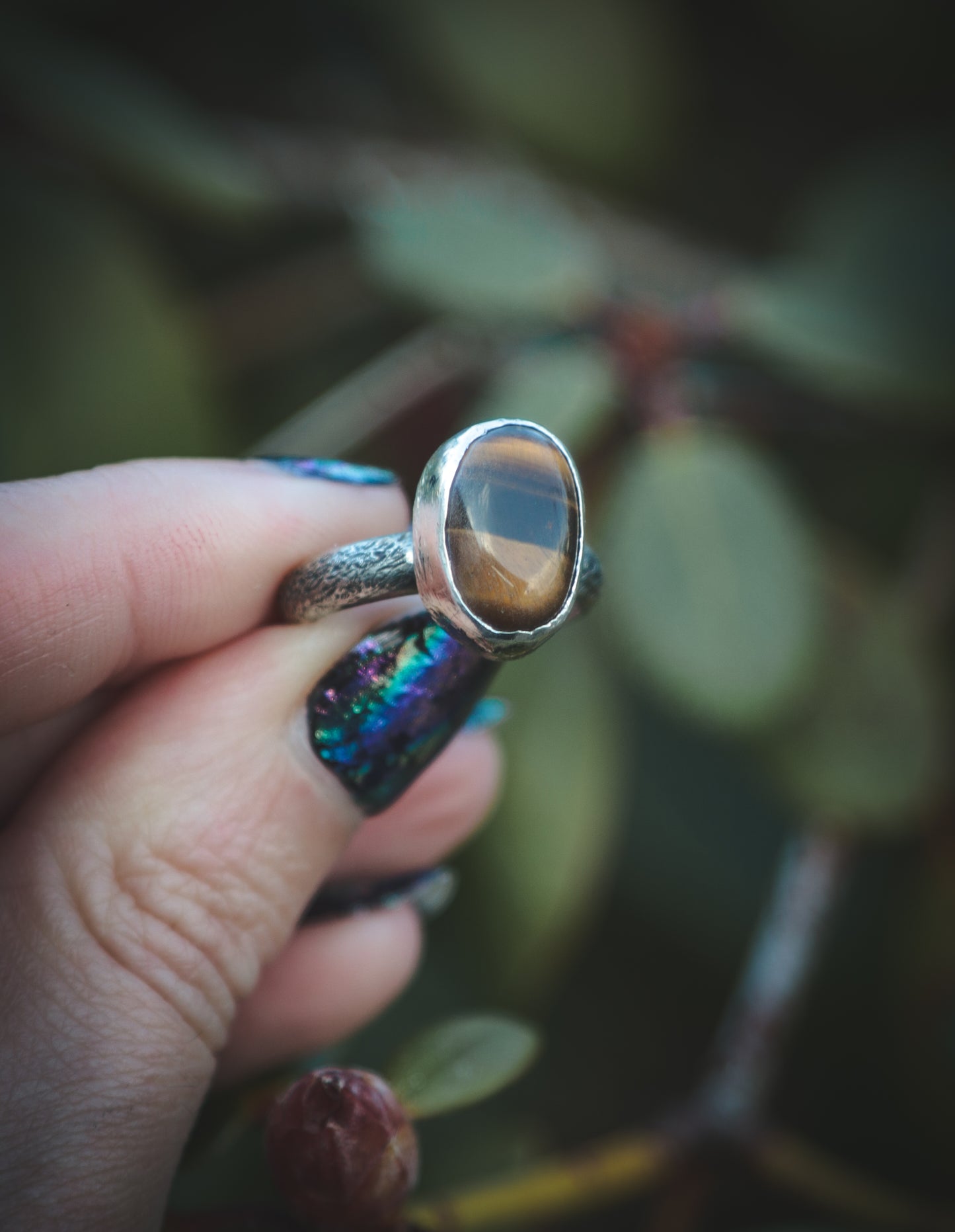 Tigers Eye ring UK size N -US 6 3/4