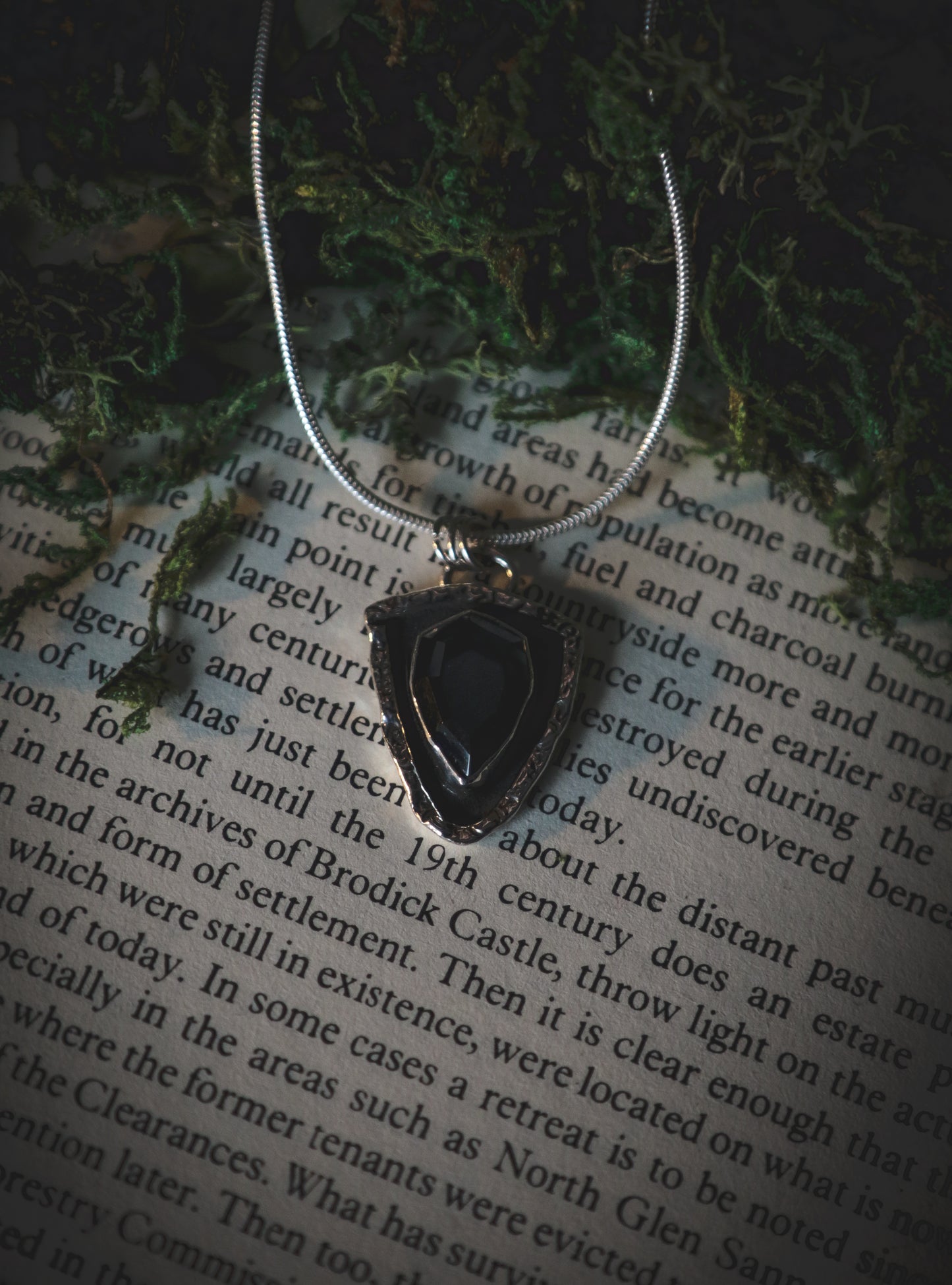 Framed Hematite necklace