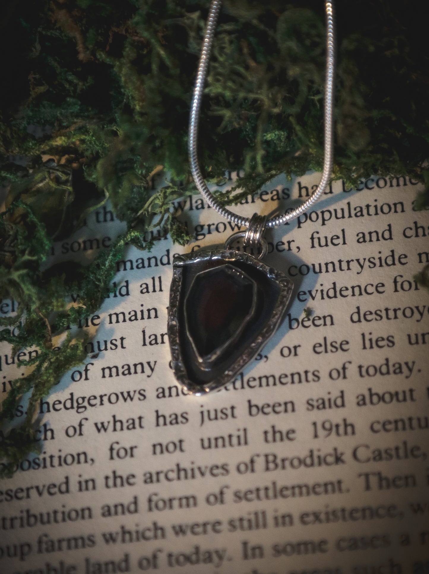 Framed Hematite necklace