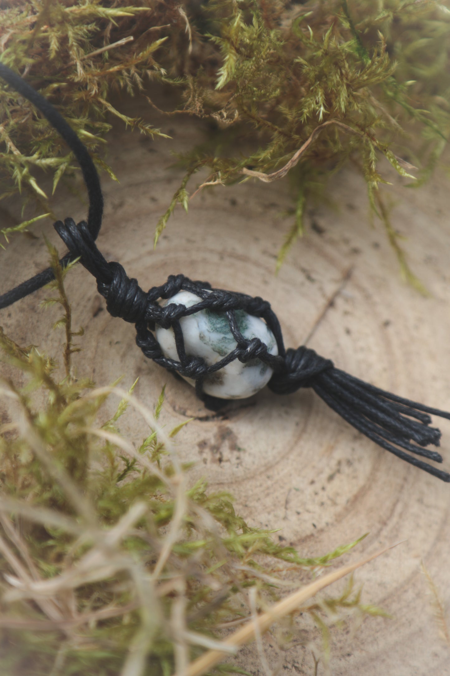 Green Tree Agate necklace