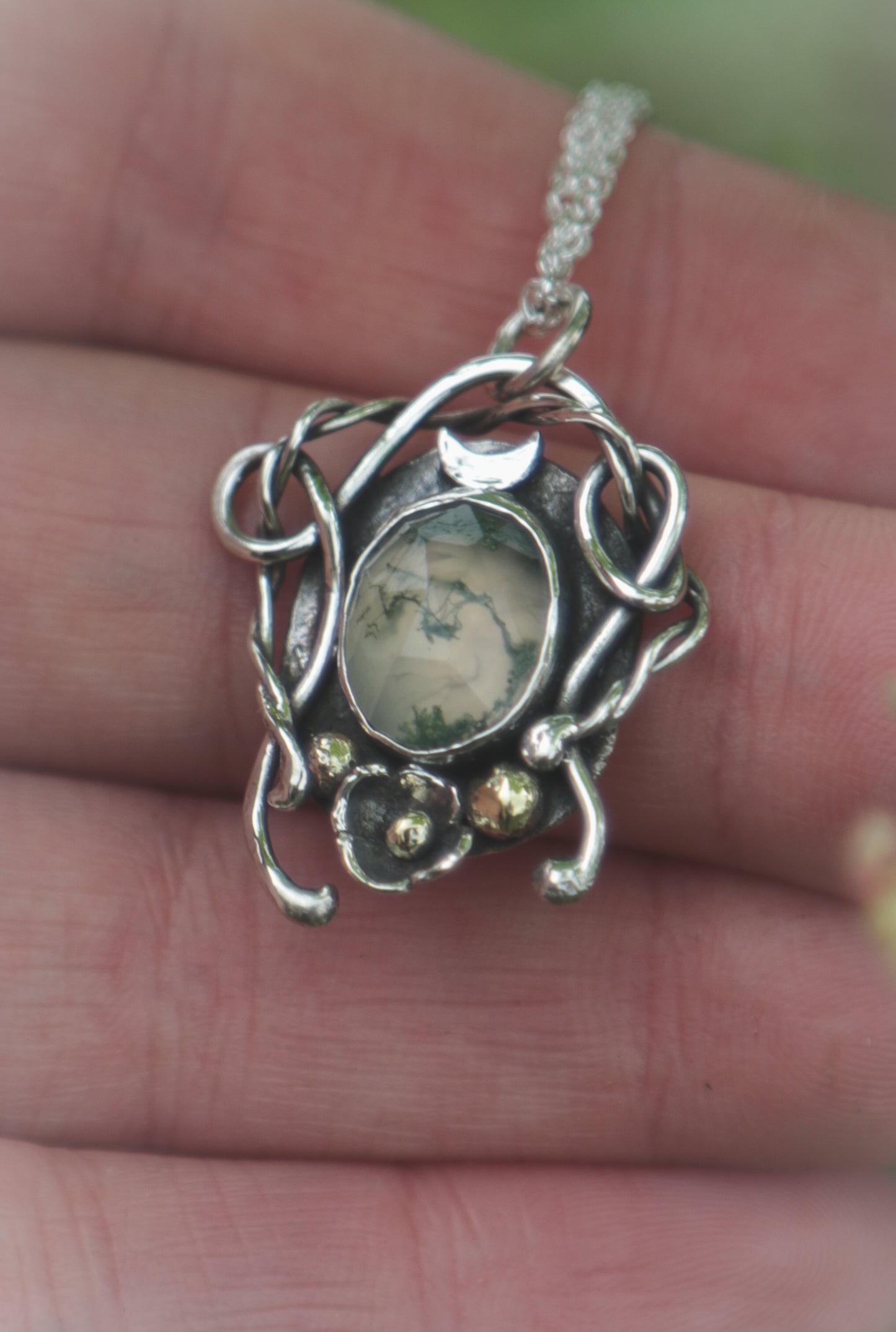 Moss Agate necklace