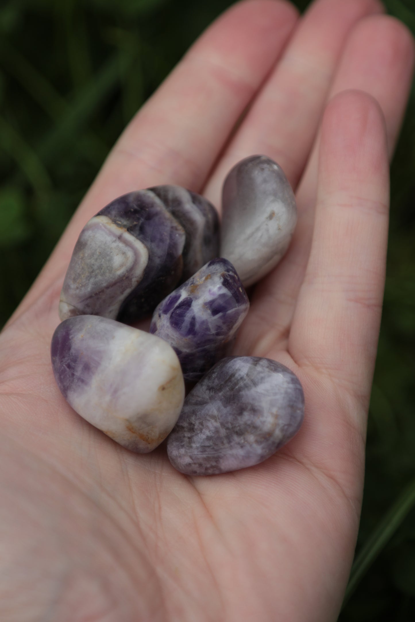 Amethyst B grade Tumblestone