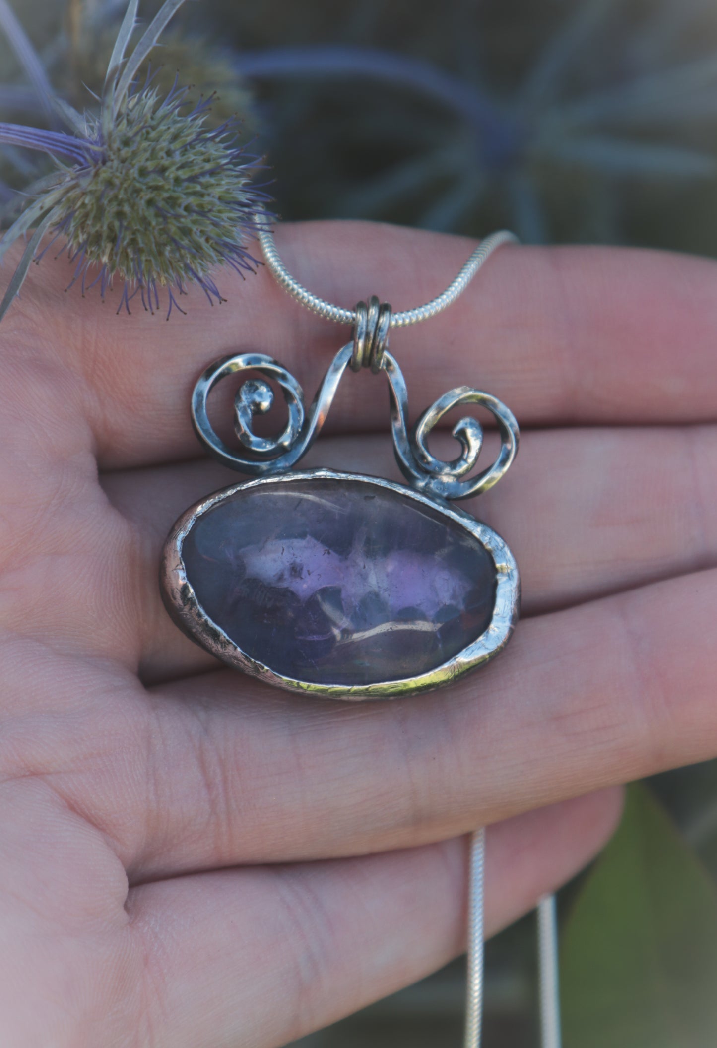 Amethyst Dragon necklace.