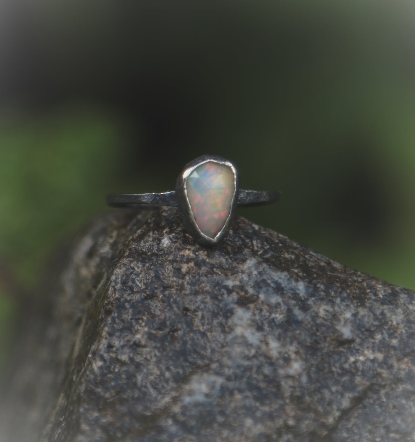 Dark Opal ring. UK size S 1/2. US size 9 1/2