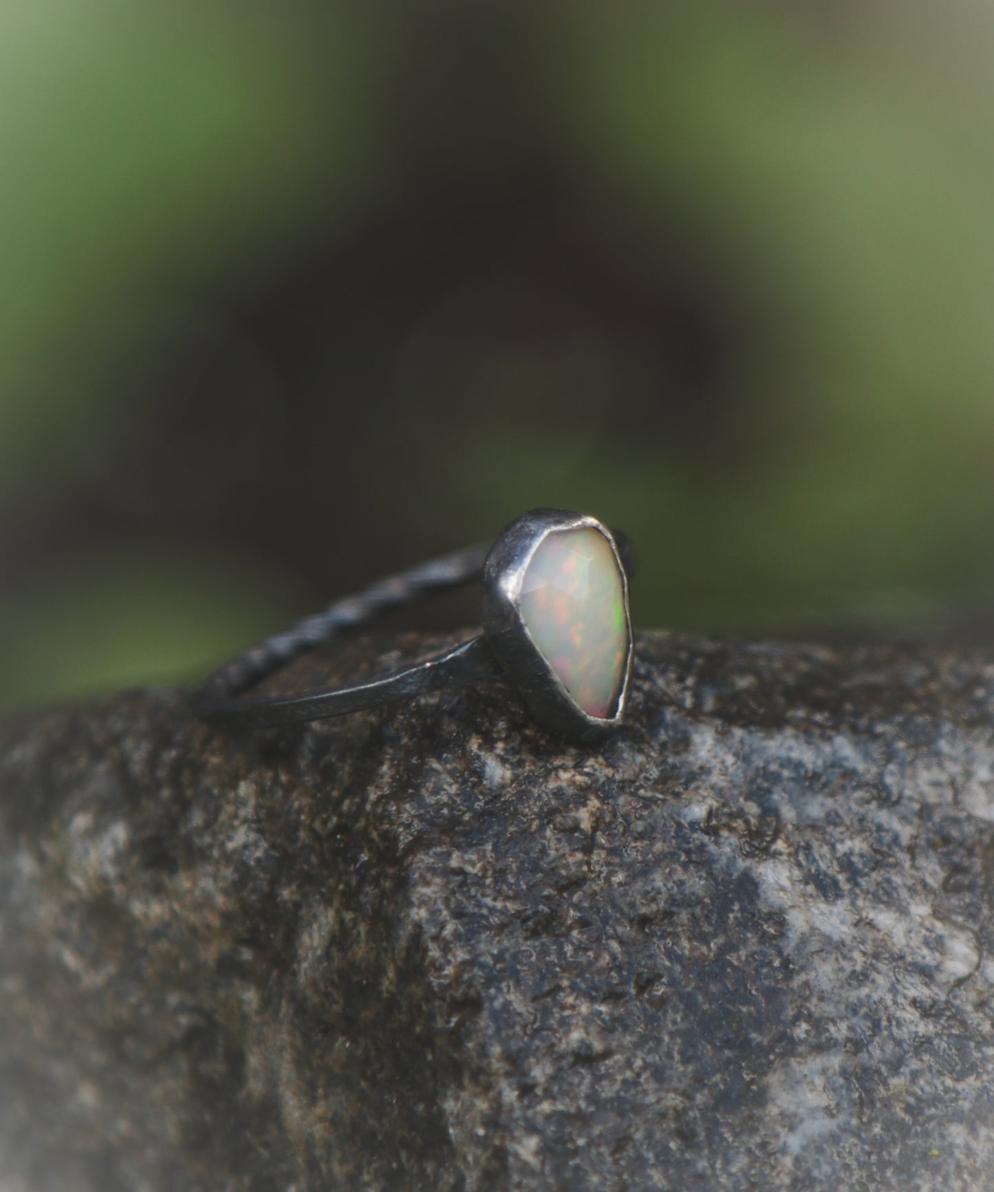 Dark Opal ring. UK size S 1/2. US size 9 1/2