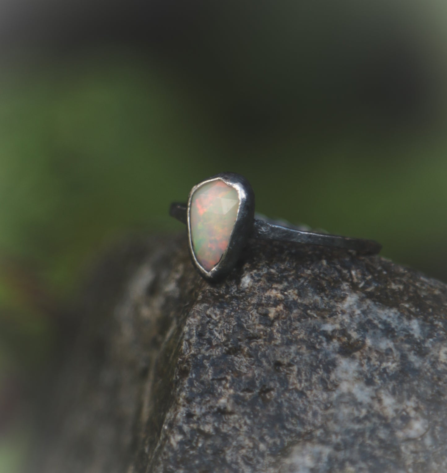 Dark Opal ring. UK size S 1/2. US size 9 1/2