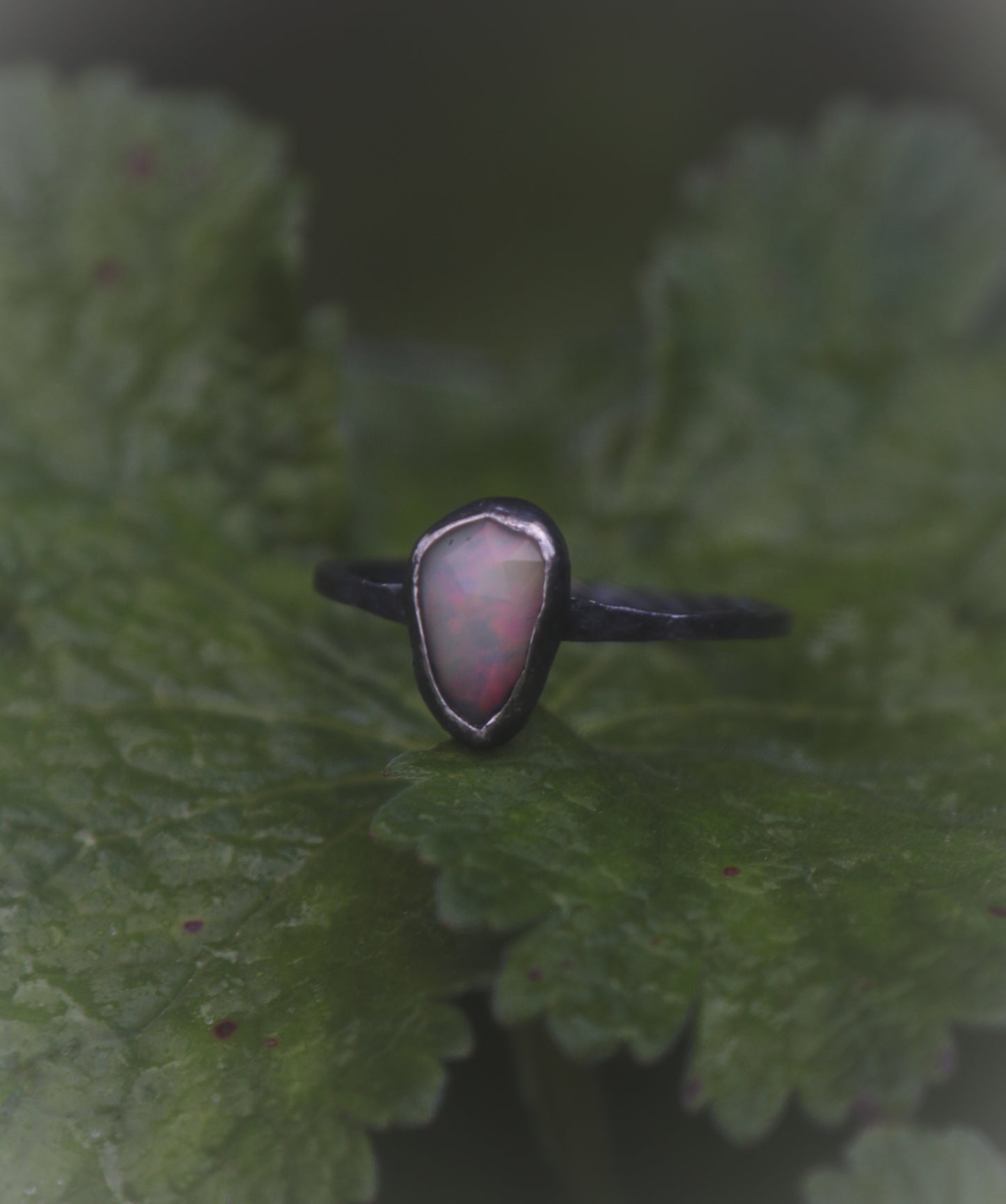 Dark Opal ring. UK size S 1/2. US size 9 1/2