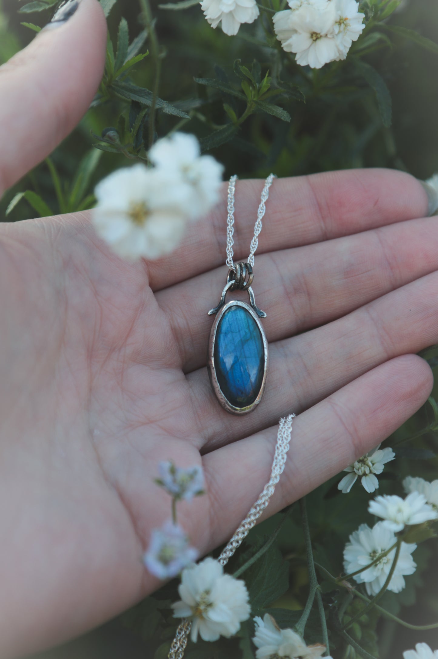 Blue Labradorite necklace