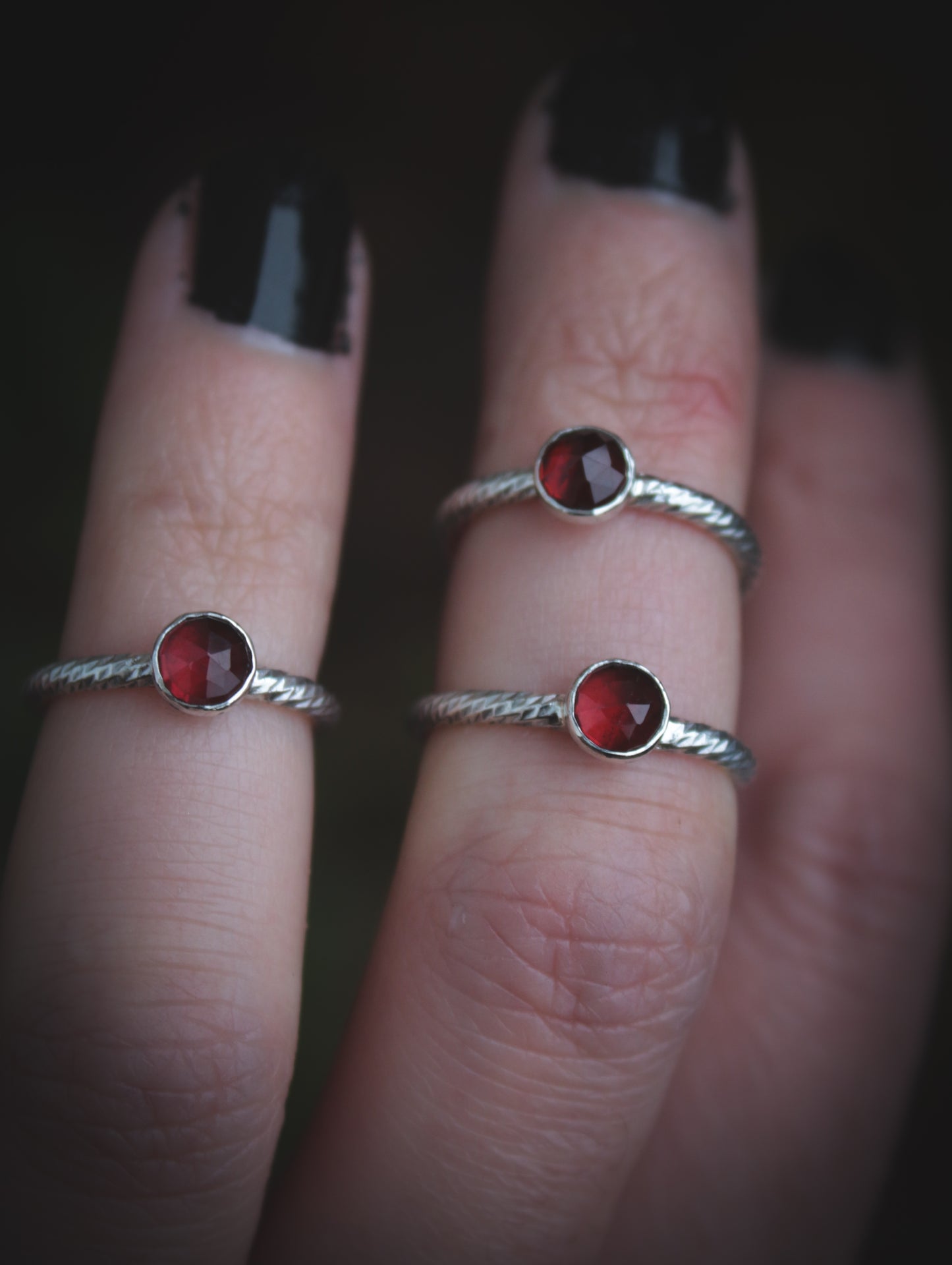 Garnet ring - Various sizes