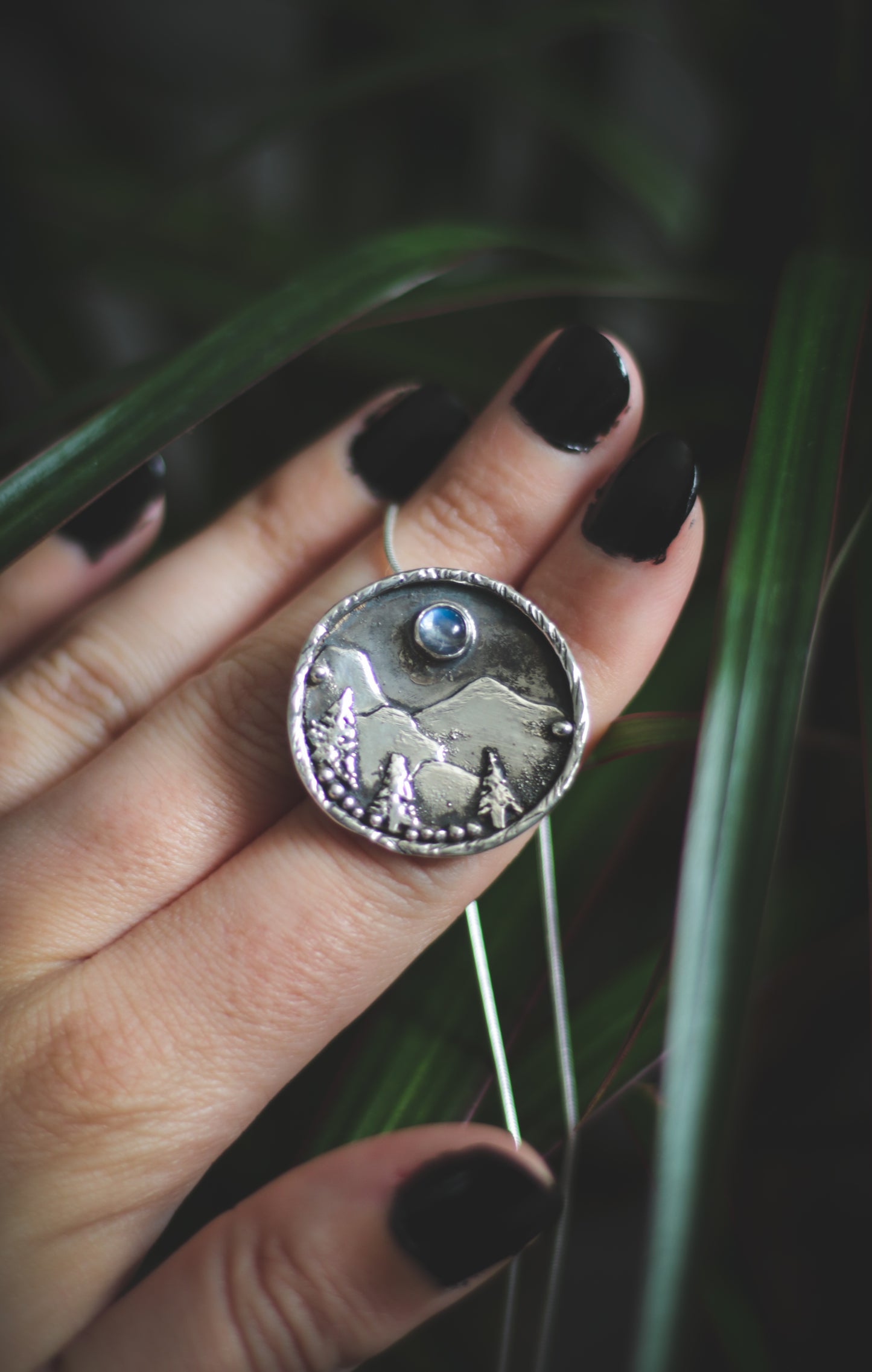 Mountain necklace with Moonstone