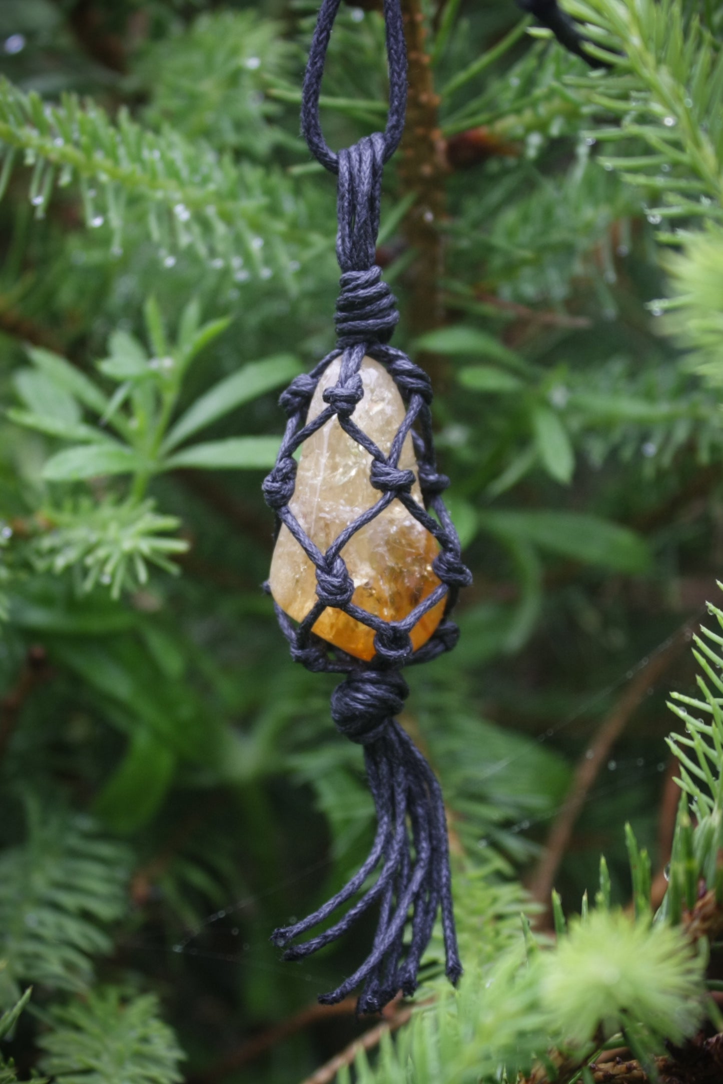 Citrine tumblestone necklace
