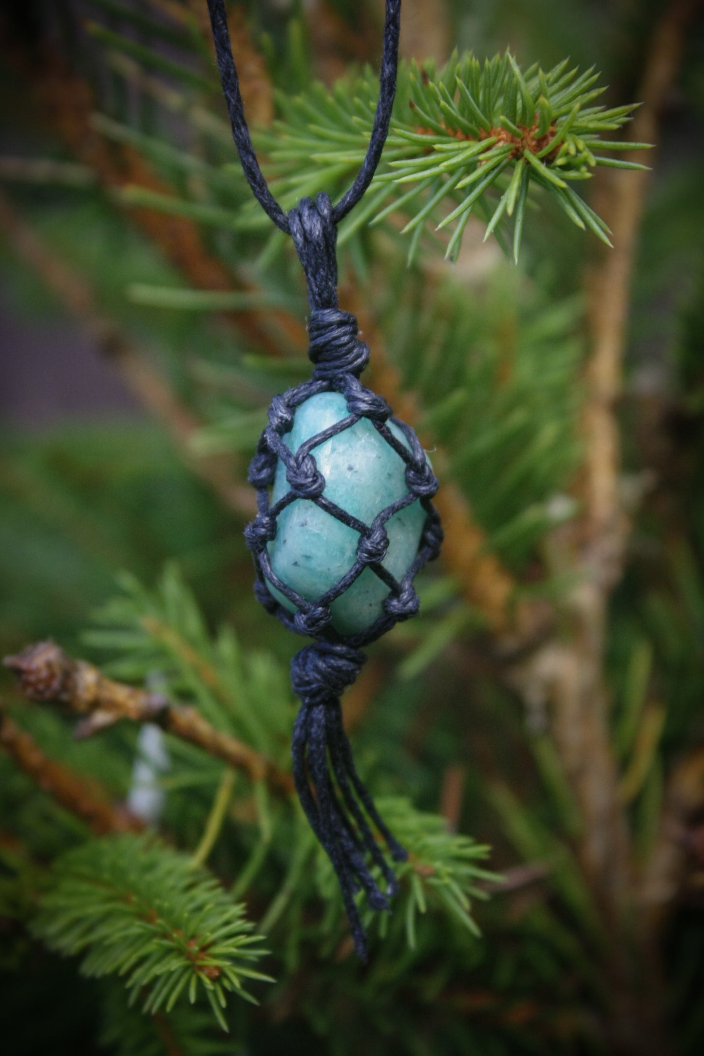 Amazonite crystal necklace