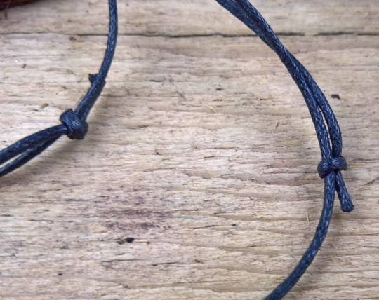 Black Obsidian tumblestone necklace