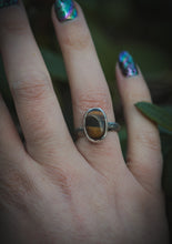 Load image into Gallery viewer, Tigers Eye ring  UK size N   -US 6 3/4
