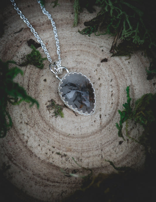 Tourmalated Quartz necklace