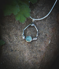 Load image into Gallery viewer, Seashell necklace with Fluorite.
