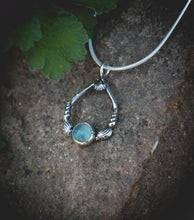 Load image into Gallery viewer, Seashell necklace with Fluorite.
