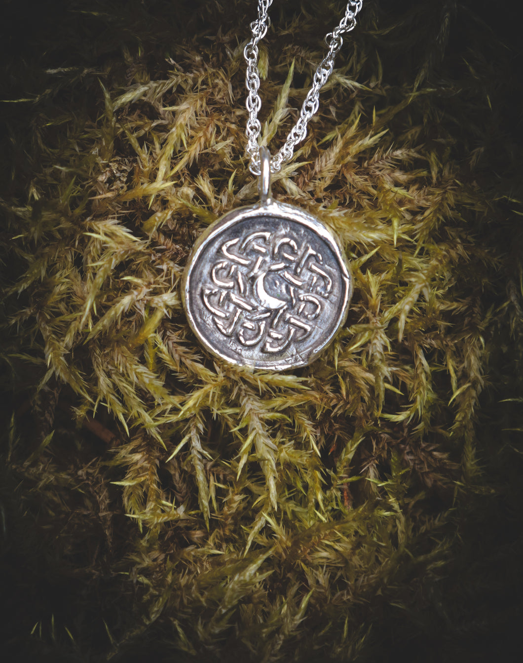 Silver Celtic necklace