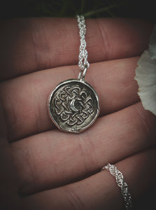 Silver Celtic necklace