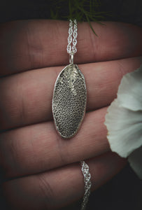 Sage leaf necklace