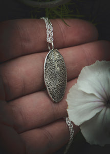 Sage leaf necklace