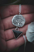 Load image into Gallery viewer, Tree of life necklace with Black Onyx
