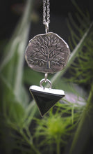 Load image into Gallery viewer, Tree of life necklace with Black Onyx
