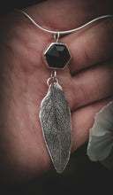 Load image into Gallery viewer, Sage Leaf necklace with Black Onyx II
