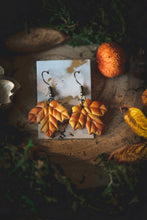 Load image into Gallery viewer, Autumn Leaf earrings
