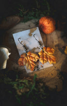 Load image into Gallery viewer, Autumn Leaf earrings
