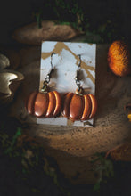 Load image into Gallery viewer, Pumpkin earrings
