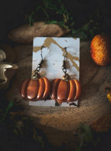 Load image into Gallery viewer, Pumpkin earrings
