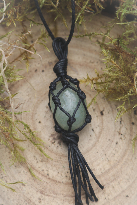 Aventurine tumblestone necklace