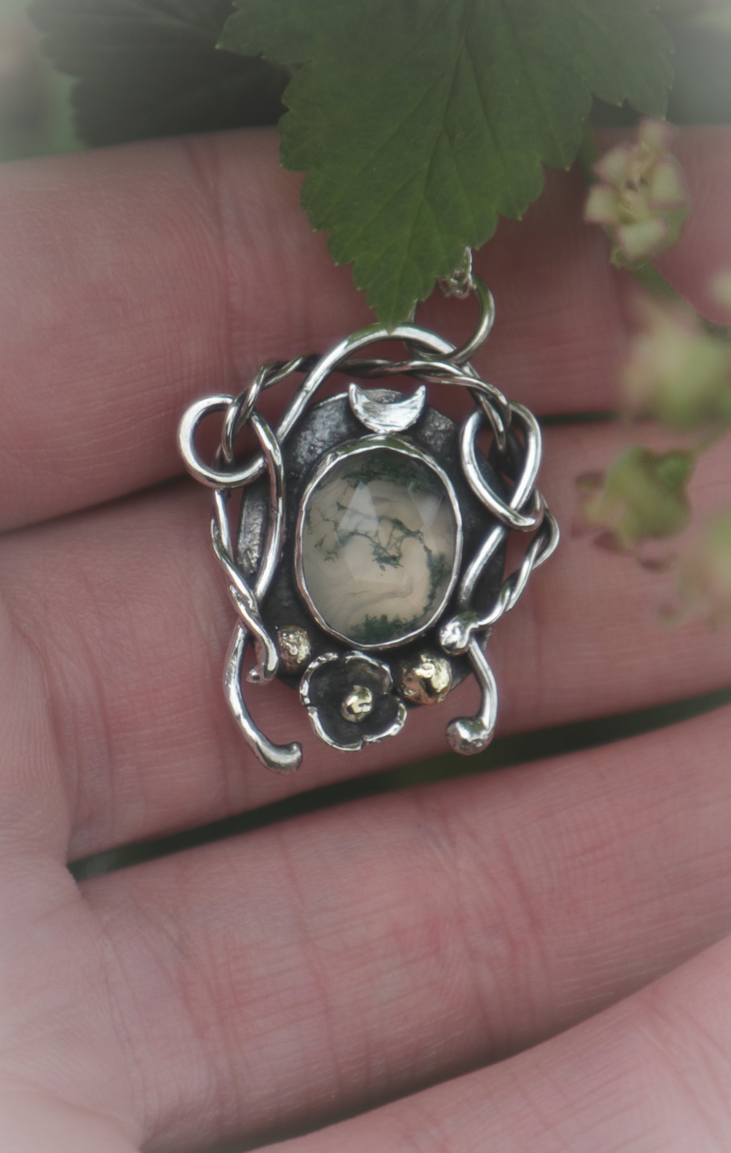 Moss Agate necklace