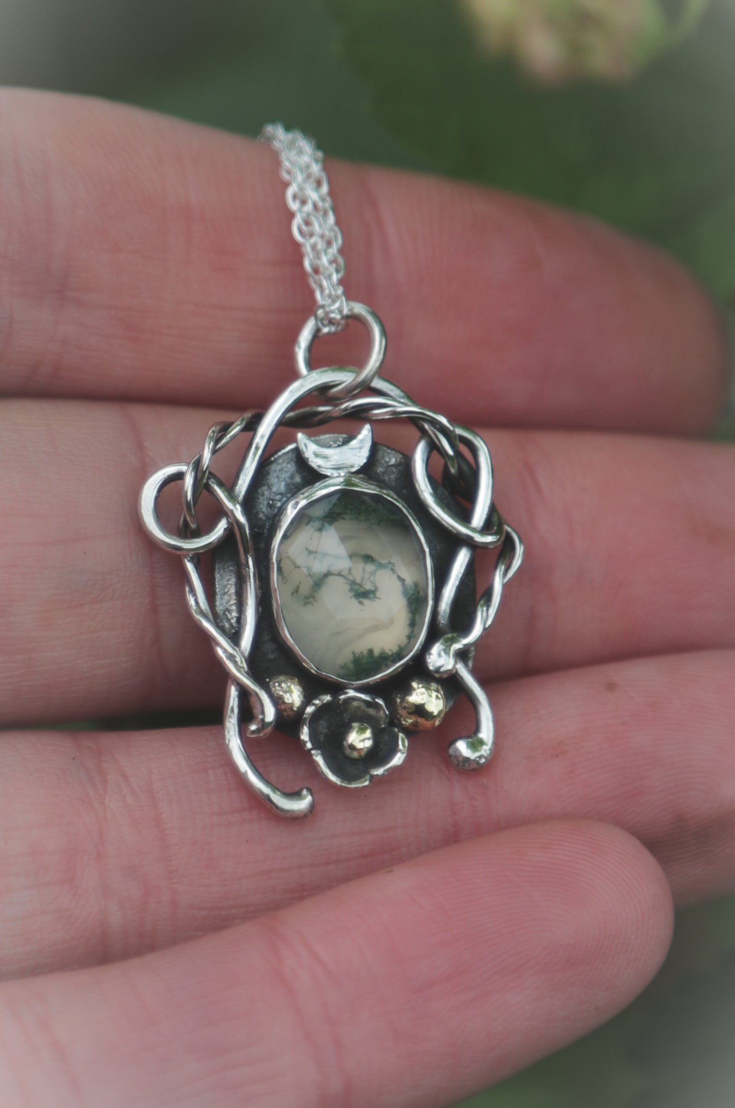 Moss Agate necklace
