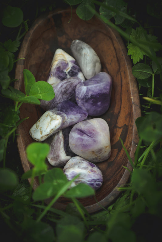 Amethyst B grade Tumblestone