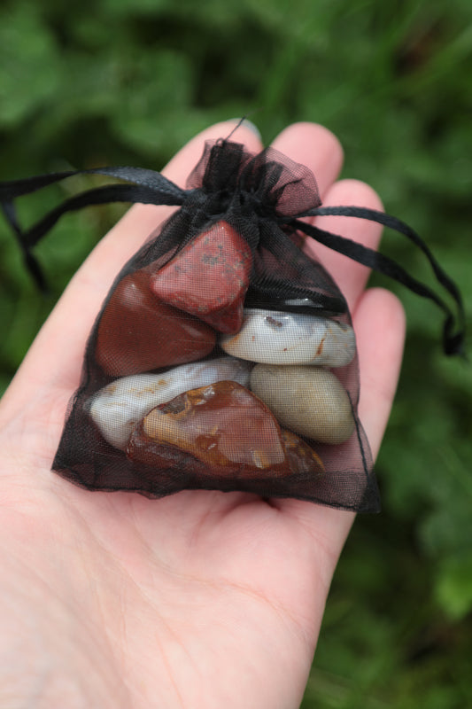 A mystery bag of tumblestones