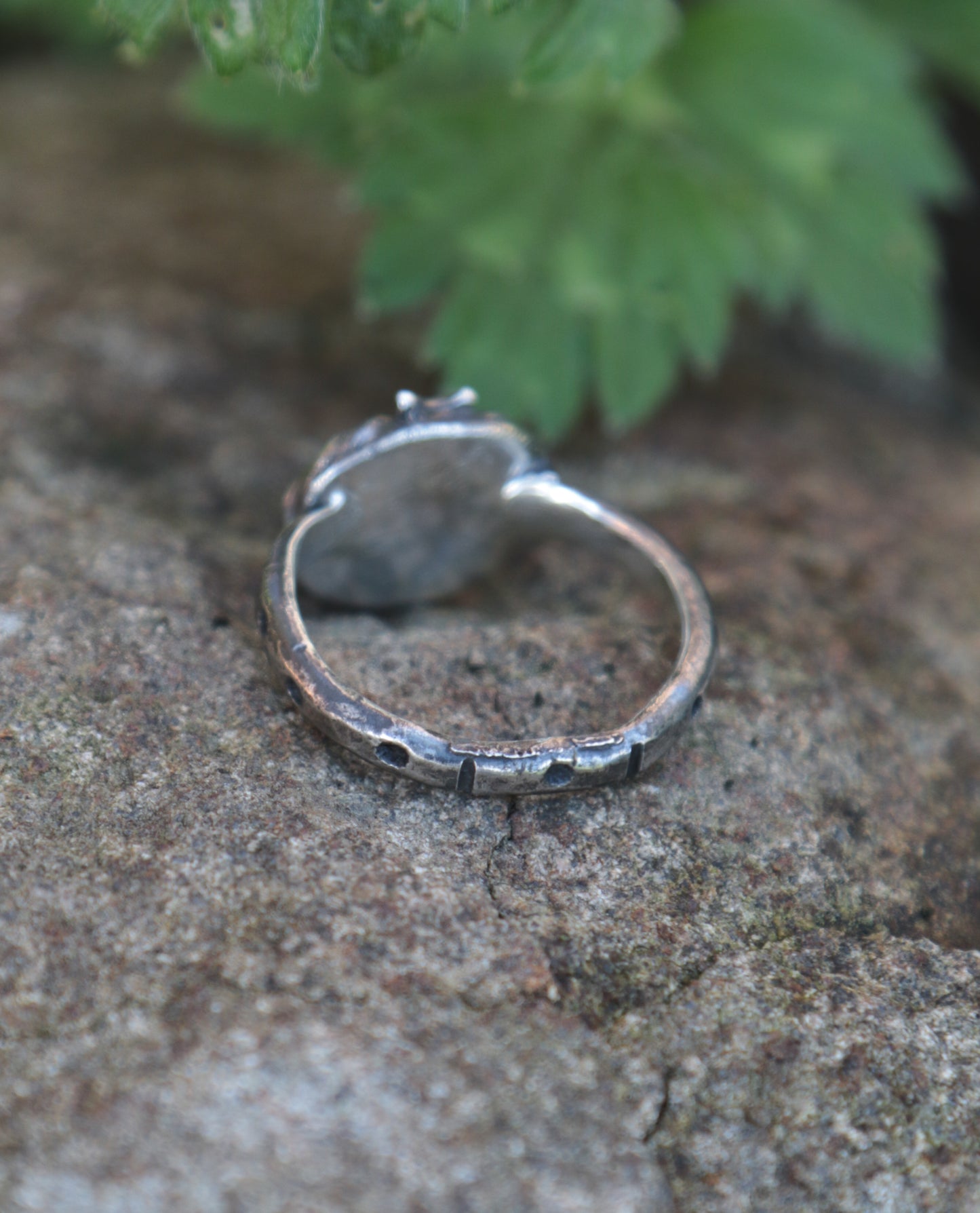 Moonstone ring. UK size T. US size 9 3/4