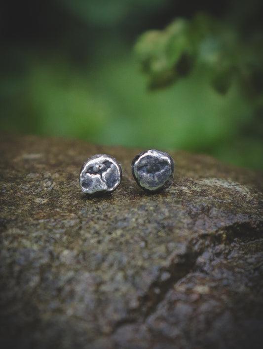 Sterling silver dragon studs