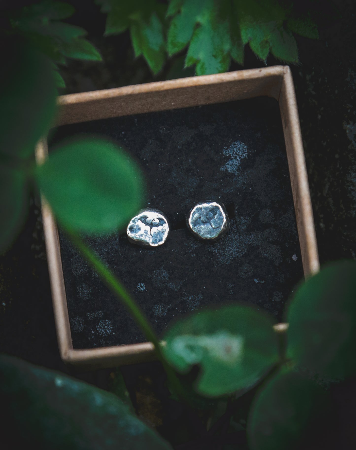 Sterling silver dragon studs