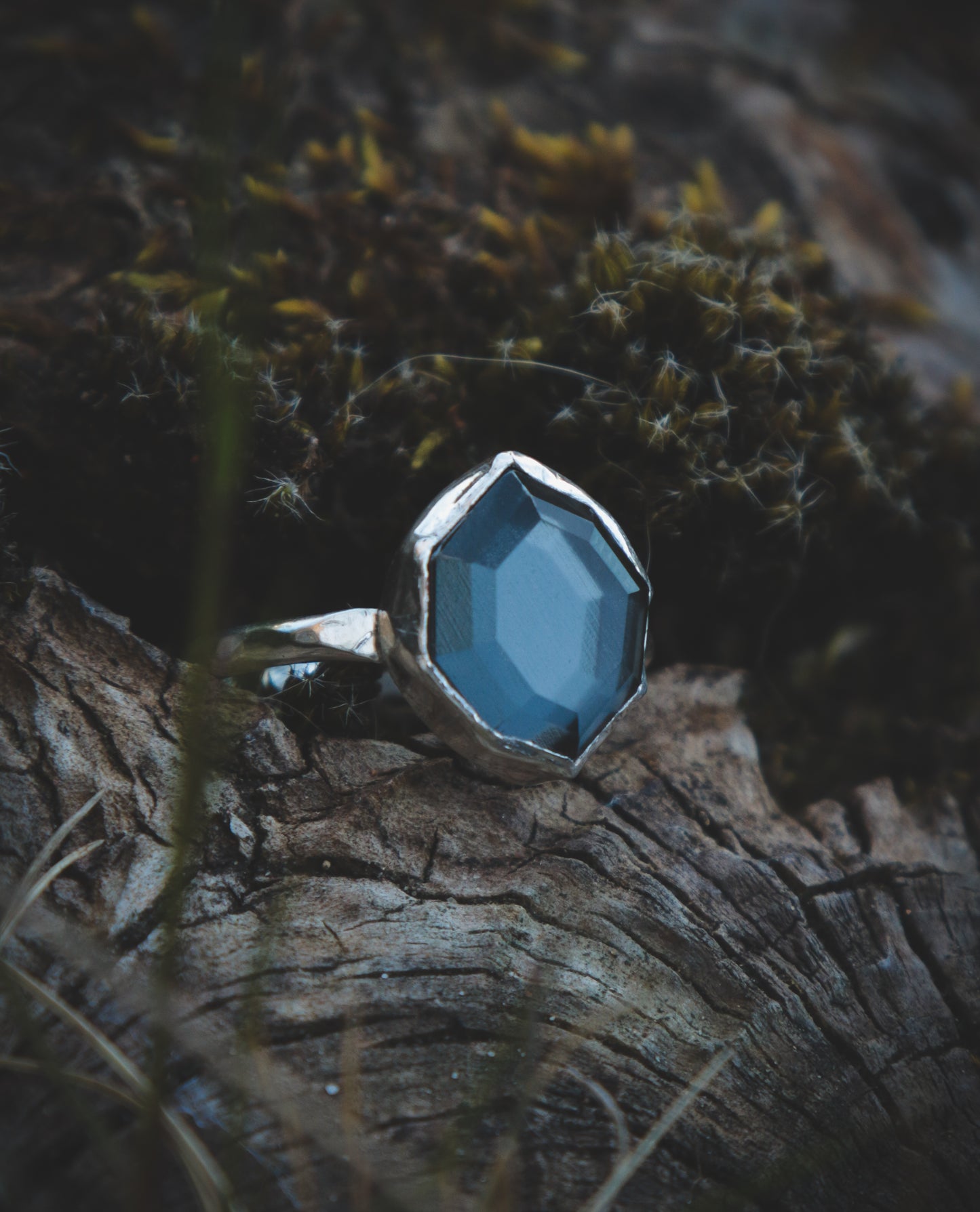 Hematite ring. UK size U. US size 10 1/4