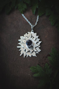 Iolite 'sun' necklace