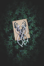 Load image into Gallery viewer, Silver elven earrings
