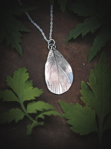 Duck feather necklace