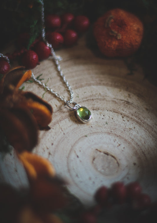 Peridot necklace