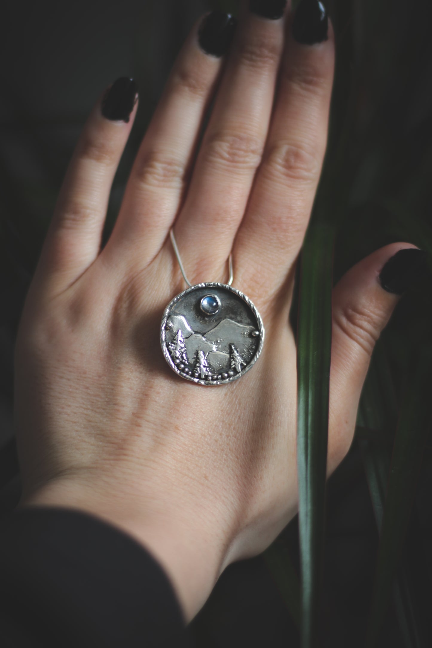 Mountain necklace with Moonstone