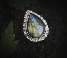 Load image into Gallery viewer, Labradorite ring UK size O 1/2 - US size 7 1/2
