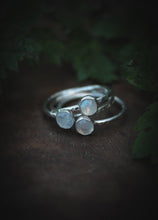 Load image into Gallery viewer, Moonstone skinny ring. Multiple sizes.

